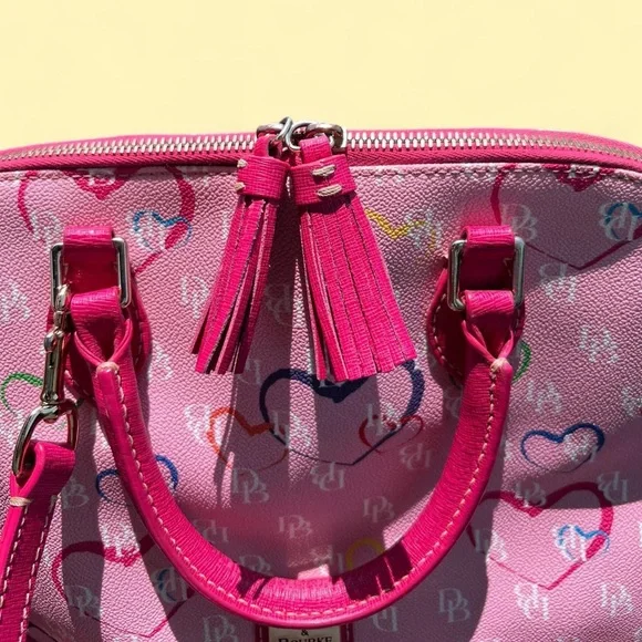 Dooney & Bourke Pink Satchel - Picture 9 of 10